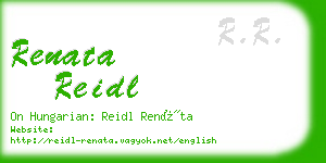 renata reidl business card